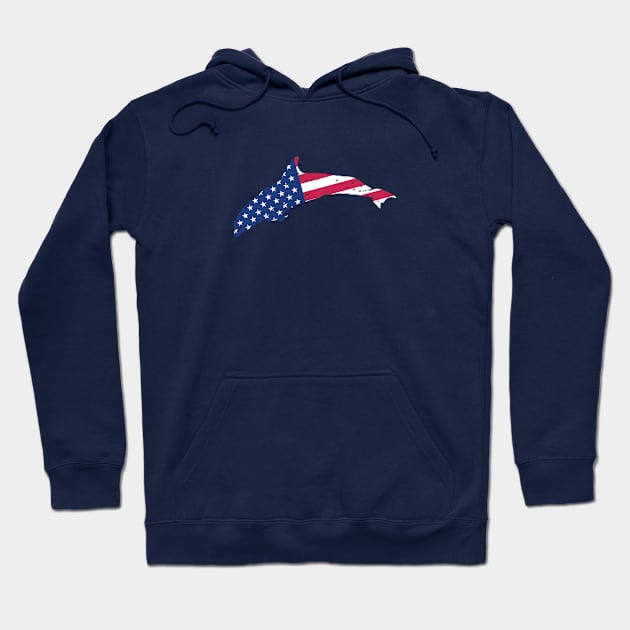 Patriotic Rooster with the US Flag Hoodie by RJCatch